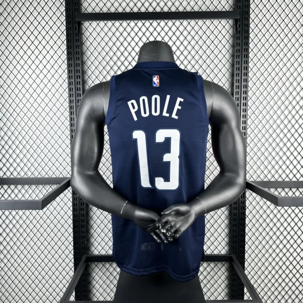 Poole#13 Washington Wizards 2025 NBA Blue Kit - Image 2