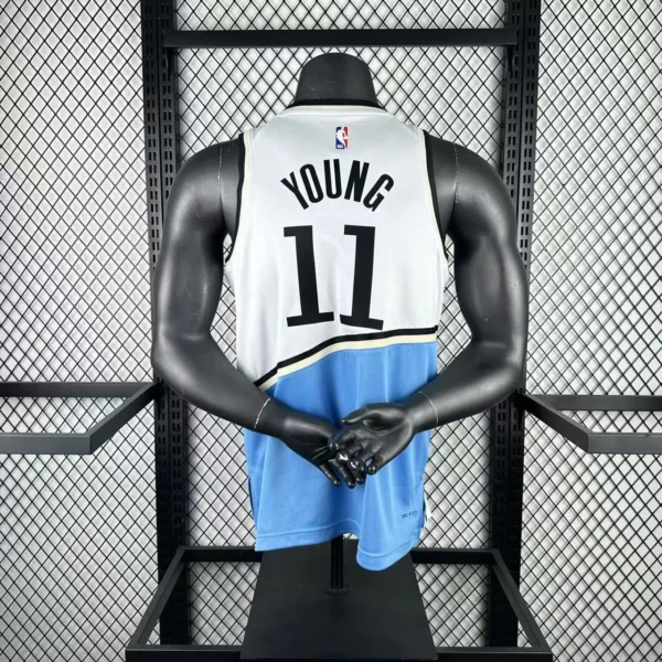 Young#11 Atlanta Hawks 2025 NBA Kit - Image 2