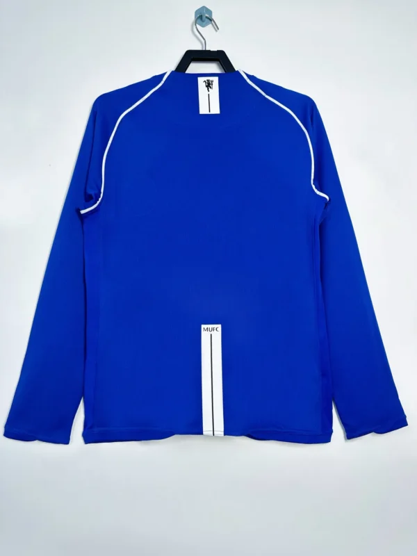 Manchester United Goalkeeper Blue Long Sleeve Kit Retro 07-08 - Image 4