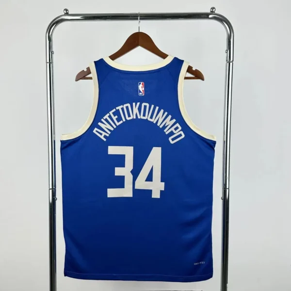 ANTETOKOUNMPO#34 Milwaukee Bucks 2025 NBA Kit - Image 3