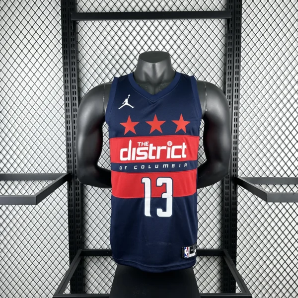 Poole#13 Washington Wizards 2025 NBA Blue Kit