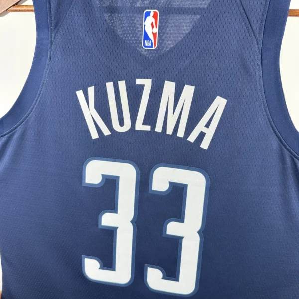 Kuzma#33 Washington Wizards 2025 NBA Blue Kit - Image 9