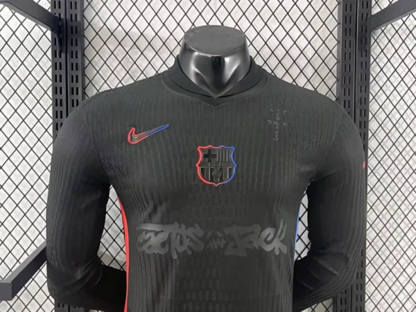 24-25 Barcelona Black TRAVIS SCOTT Long Sleeve Kit