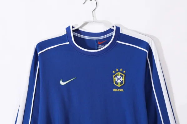 Brazil Away Long Sleeve Kit Retro 1998 - Image 2