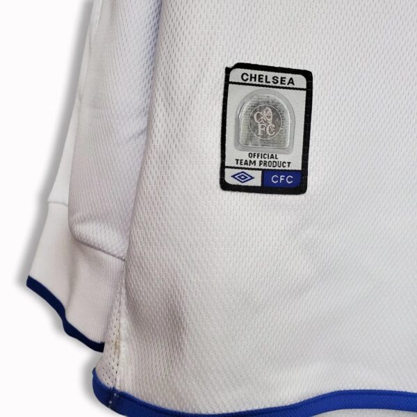 Chelsea Away Long Sleeve Kit Retro 03-04 - Image 6