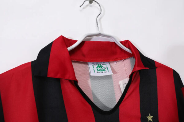 AC Milan Home Long Sleeve Kit Retro 88-89 - Image 3