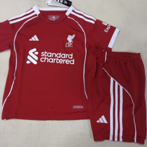25-26 Liverpool Home kids kit