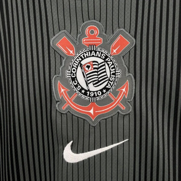 25-26 Corinthians Goal Keeper Black Fans Kit - Image 2