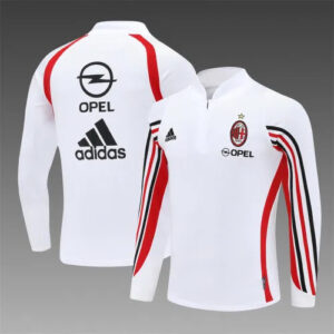 03-04 AC Milan White Retro Training Suit - Top Only