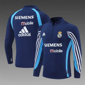 03-04 Real Madrid Retro Training Suit - Top Only