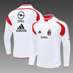 04-05 AC Milan White Retro Training Suit - Top Only