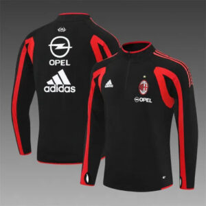 05-06 AC Milan Black Retro Training Suit - Top Only