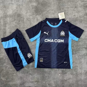 25-26 Olympique Marseille Away Kids Kit