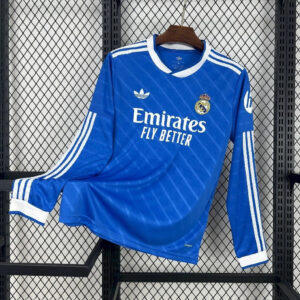 25-26 Real Madrid Third Fans Long Sleeve Kit